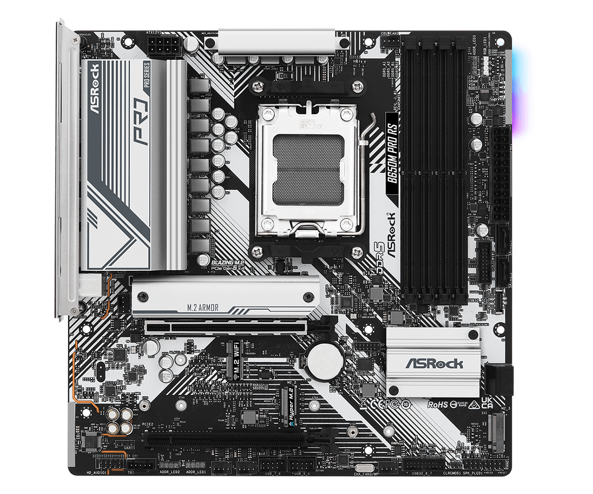 ASRock マザーボード B650M Pro RS AMD Ryzen 7000 シリーズ CPU対応